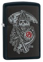 Zippo Sons of Anarchy Emblem Black Matte Pocket Lighter