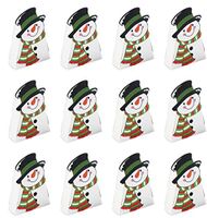 Fun Express~ (12 Pack) Cardboard Snowman Gift and Goody Boxes