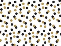 Pack Of 120, Golden Holiday Dots Tissue Paper 20" X 30" Half Ream For Packaging， Made In Usa， 100% Recycled