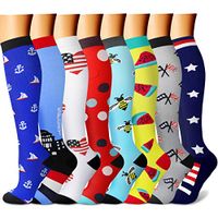 CHARMKING Compression Socks 15-20 mmHg is BEST Graduated Athletic & Medical for Men & Women Running, Travel, Nurses, Pregnant - Boost Performance Blood Circulation & Recovery(Large/X-Large,Assorted 3)