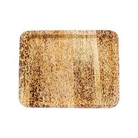 BambooMN 14.75" x 11.5" Premium Bamboo Leaf Rectangle Tray, All Natural Disposable Compostable for Catering and Home Use, 10 Pieces