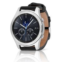 Samsung Gear S3 Classic SM-R770 Smartwatch - Black Leather w/ Large Band (Renewed)
