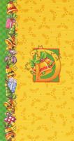 Mary Engelbreit Holiday Christmas Initials Set of 8 Blank Note Cards and 8 Coordinating Envelopes (D with light orange envelopes)