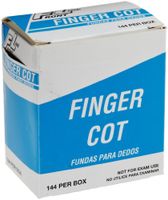 Frontline 2436 Front Line Rubber Large Finger Cot, Blue (Pack of 144)