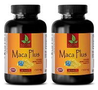 Libido Enhancement for Men and Women - MACA Plus 1300mg - Maca Root Fertility - 2 Bottles 120 Tablets
