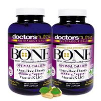 (Pack of 2) Calcium 1000 Milligrams with 4000 Milligrams MCHC for Complete Calcium Maximum Bone Strength Support by Doctors Nutra Nutraceuticals Plus K1. K2, Magnesium, Vitamin D, Zinc, and More