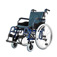DMCC Aluminum Alloy Wheelchair Folding Portable Portable Small Four Brake Manual Travel Trolley