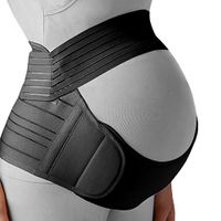 Belly Band for Pregnancy, Pregnancy Belt - Maternity Belt for Back Pain. Prenatal - Pregnancy Support Belt with Adjustable/Breathable Material. Back Support for Pregnant Women. Black Color/Size XL