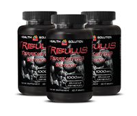Testosterone Booster Test Booster - Muscle Strength - TRIBULUS TERRESTRIS Extract 1000mg - Tribulus Pills - 3 Bottles 180 Tablets
