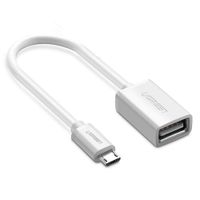 Simplified IT Products- USB 2.0 OTG Cable Micro USB Male to USB Female for Samsung S7 S6 Edge S4 S3 Android or Other Smart Phones Tablets with OTG Function 4.5 Inch, White (1- Pack), Custom by UGREEN
