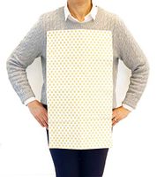 NEATsheets Disposable Adhesive Clothing Protector Bib for Adults & Kids, 400-Count, Khaki Design | 13" X 22" | Stylish, Absorbent & Spill/Stain/Liquid Resistant