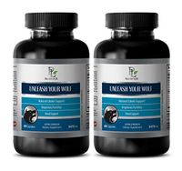 Testosterone Booster for Men Sex - Unleash Your Wolf - Extra Strength - l-arginine bulksupplements - 2 Bottles (120 Capsules)