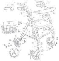 Replacement Basket - for Drive Rollator Model 750N - D-Lite Rollator
