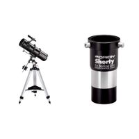 Orion 09007 SpaceProbe 130ST Equatorial Reflector Telescope (Black) Bundle with Orion 08711 Shorty 1.25-Inch 2X Barlow Lens (Black)