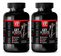 Testosterone Booster Powder - GET Hard Pills 2170Mg - for Men ONLY - maca herb - 2 Bottles (120 Capsules)