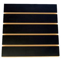KC Store Fixtures A01103 Slatwall Melamine, 4' x 8' x 3" Oc, Black (Pack of 5)
