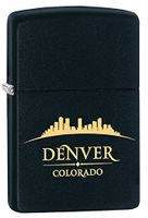 Zippo Personalized Message Engraved Customized Gift for Him for Her America USA Famous Ciy Indoor Outdoor Windproof Lighter (Style14)
