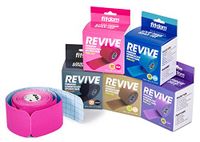 Fitdom Kinesiology Physiotherapy Synthetic Sports Tape in Uncut, Precut & Bulk Roll + BONUS Instruction. FDA Approved. Therapeutic Taping for Knee, Shoulder, Elbow & More. Providing Recovery & Support