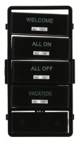 Leviton VPSLB-S4E Vizia RF + Black Label Kit for VRCS4 4-Button Scene Controller