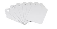 Amram Merchandising and Marking Tags Unstrung Scalloped 1.75 Inch X 1.1 Inch Blank White 1000 Tags
