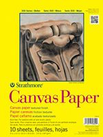 Strathmore 300 Series Canvas Pad, 9"x12" Glue Bound, 10 Sheets
