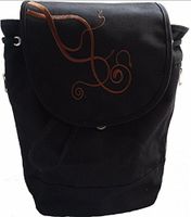 Oxygen Tank Backpack in Black with Pockets: Fits M6 & C Tanks
