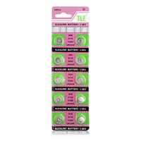 S&MO 10 PCS AG6 LR920 371 SR921 L921 Alkaline Button Coin Cell Watch Batteries 1.55V