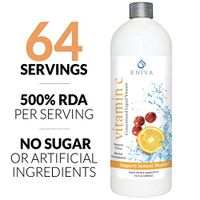 Eniva Liquid Vitamin C | Immune Formula | Orange Citrus Flavor | All Naturally Sourced from Acerola Berries, Oranges, Cranberry, Rosemary | Sugar Free | Low-Carb & Keto Approved | 2 Month Supply