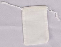 Cotton Muslin Bags 3.25x5 Inch Double Drawstring 100 Count Pack Special Purchase