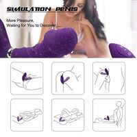 Ludi jeftini Food Grade Silicone Wand Wireless Remote Control Rechargeable Mini Massager - Powerful Impact with Dual Head (Color : Purple)