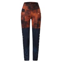 Tsmile Women Vintage Color Patchwork Pants Plus Size Button Down Cowgirl Elastic Waist Mid Rise Skinny Jeggings Red