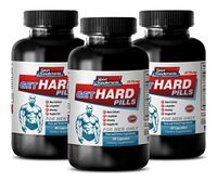 libido Drops for Men - GET Hard Pills - longjack Powder Natural - 3 Bottle (180 Capsules)