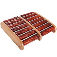 Dual Foot Massager Roller-Heal Foot Spur Arch Pain, Stress Relieve Plantar Fasciitis, Healthy Relax Wooden Tool Care Massage