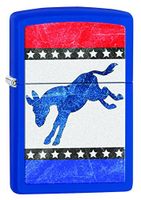 Zippo Democratic Donkey Pocket Lighter, Royal Blue Matte