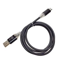 DEESEE(TM)NewVisible LED Flow Light Micro USB Charging Data Sync Cable for Android Phone (black)