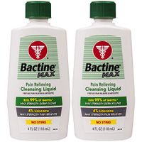 Bactine Max Pain Relieving Cleansing Liquid, 4 Oz, 2Count