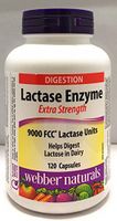 Webber Naturals - Lactase Enzyme Extra Strength 120 Capsules by Webber Naturals