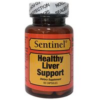 Sentinel Healthy Liver Supplement with Vitamin B1, B2, B3, B6, B5 and Milk Thistle Extract, Helps Support and Protect Liver Cells, Anti-Inflammatory, Made in USA, 60 Capsules