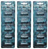 Loopacell A27 12V Battery MN27 27AE 23-279 GP27 27A 27GA Pack of 15
