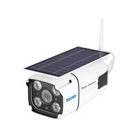 Rraycom Solar Powered Security Camera,2.4GHz WiFi Wireless Home Security Camera, Night Vision,Motion Detection, Two-Way Audio, IP66 Waterproof