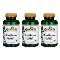 Swanson Eleuthero Root 425 Milligrams 120 Capsules (3 Pack)