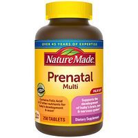 Nature Made Prenatal Vitamin with Folic Acid, Iron, Iodine & Zinc, 250 Tablets (Packaging May Vary)