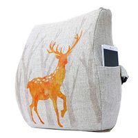 Qi Peng Lumbar Pillow Lumbar Cushion Office Waist Car Memory Cotton Cushion Large Pillow Cartoon Lumbar Cushion Pillow Pillow (Color : D)