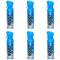 Boost Oxygen Supplemental Oxygen to Go | All-Natural Respiratory Support for Health, Wellness, Performance, Recovery and Altitude (5 Liter Canisters, Peppermint, 6-Pack)