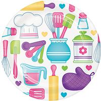 Creative Converting 324645 96 Count Sturdy Style Dessert/Small Paper Plates, Little Chef