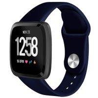 FunDiscount Shop Compatible for Fitbit Versa Bands, Silicone Breathable Sport Replacement Fitness Watch Wristband Strap Bracelet Compatible for Fitbit Versa Lite Band (Blue, Large)