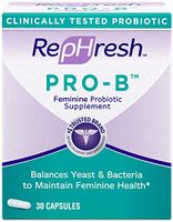 RepHresh Pro-B Probiotic Feminine Supplement, 30 Capsules (Bundle of 4)