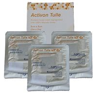 Activon Tulle 2" Wound Dressing with 100% Manuka Honey (Pack of 3) 2 inch x 2 inch pad