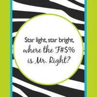 Cocktail Size Paper Napkin,Star Light Star Bright