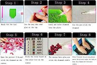 LUCA Diamond Painting Art Kit DIY Cross Stitch by Number Kit DIY Arts Craft Wall Decor(Swan,45cm*35cm/17.7"*13.77"in)
